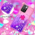 thumbnail image 5 of Case for Xiaomi Redmi 10 with Magnetic Ring Kickstand, Gradient Quicksand Glitter Flowing Liquid Floating Women Girls Cute Phone Case Clear TPU Cover for Xiaomi Redmi 10 JB Pink Mauve, 5 of 7