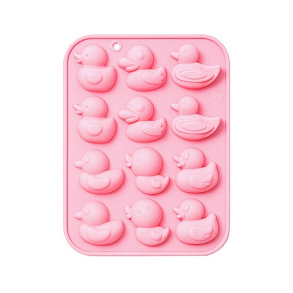 Yammee 3D Cute Ducks Silicone Mold Cake Baking Mold for Making Fondant Chocolate Decor