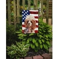 thumbnail image 2 of Carolines Treasures SC9627GF Rouge Miniature Caniche avec Drapeau Américain Drapeau Américain Jardin Taille, 2 of 3