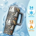 thumbnail image 4 of Halloween 30oz Gift Coffee Tumbler with Handle and Straw Lid – Leak Proof Travel Mug – Pumpkin Spooky Cup, 4 of 5