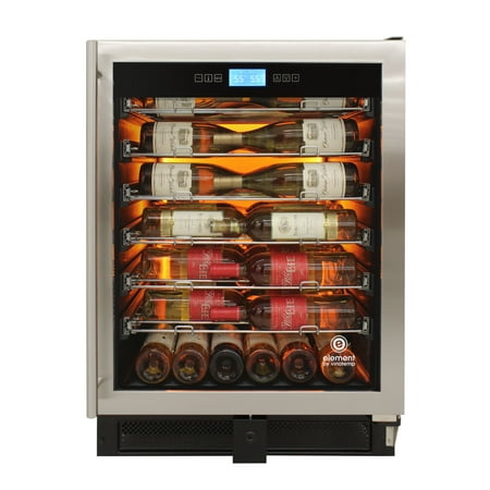 Vinotemp - 41-Bottle Wine Cooler - Stainless steel