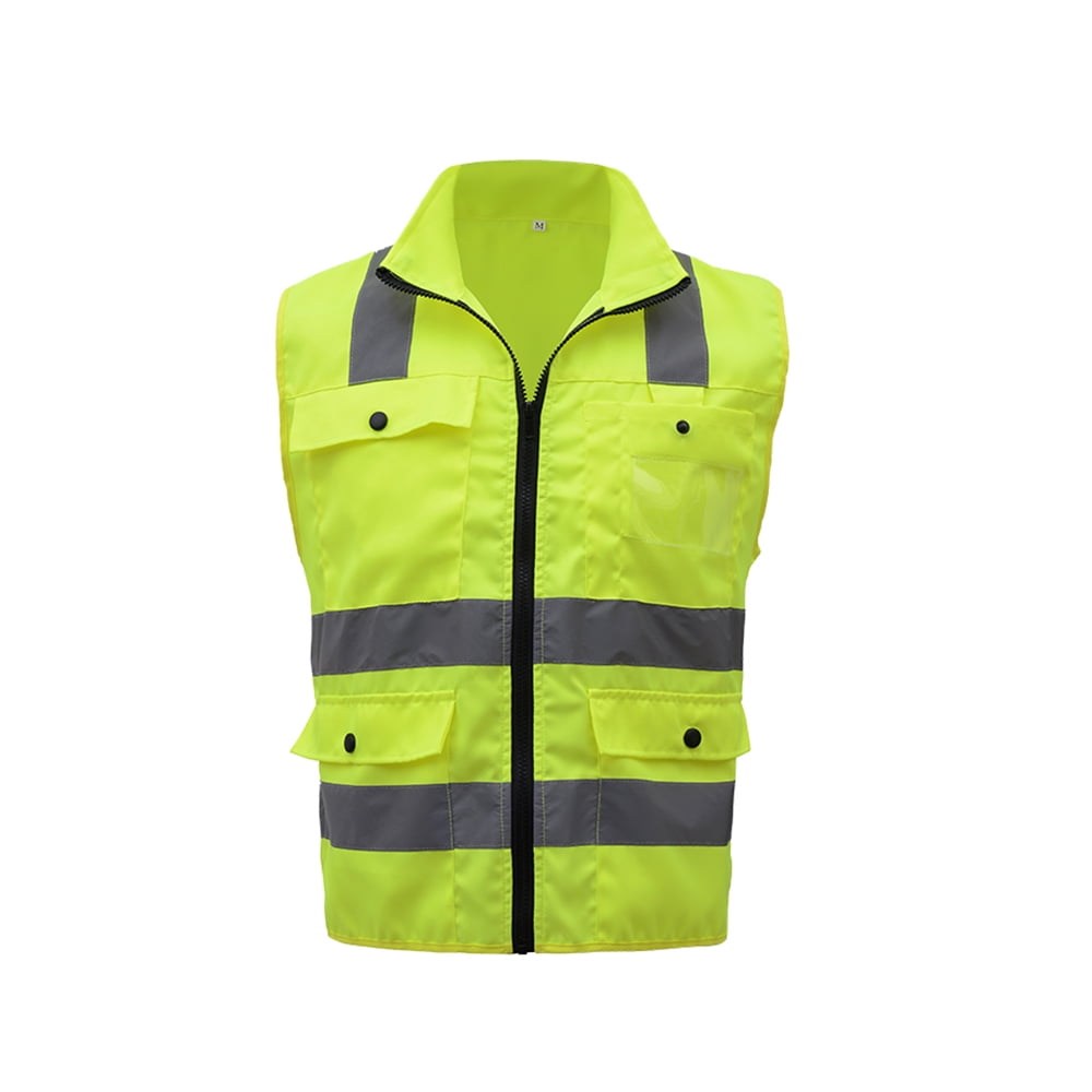 Details about   Hi Vis HIGH VISIBILITY Safety Work Vest Waistcoat Reflective Jacket Coat Tank