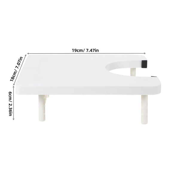 PENIKOKO White Plastic Portable Sewing Machine Table Extension for Dressmaking and Crafting Projects