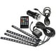 thumbnail image 5 of Kenally Luz de tira del coche LED, 4pcs 48 LED Luz interior del coche de la música multicolor Bombillas para automóviles Kenally VI002667-00, 5 of 6