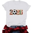 thumbnail image 5 of Women's 2026 USA Canada Mexico Soccer Graphic Tee Short Sleeve Crew Neck T-Shirt Sportswear Casual Fan Top For Match Day Celebrations, 5 of 5