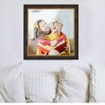 thumbnail image 3 of 27x27 Rustic Brown with Gold Real Wood Picture Frame Width 1.25 inches | Interior Frame Depth 1, 3 of 7
