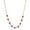 Pink, variant on 1928 Jewelry Women's Minimalist Fireball Pave Pink Crystal Linking Chain Necklace 16" + 3" Extender