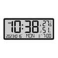 thumbnail image 3 of Reloj de Escritorio Macarena Despertador Digital Pantalla LCD Grande Negro, 3 of 8