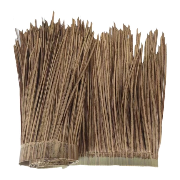 Techo de paja artificial en rollo Techo de paja sintética Decoraciones elegantes resistentes al desgaste Retardante de llama para jardín al aire libre 100cmx60cm