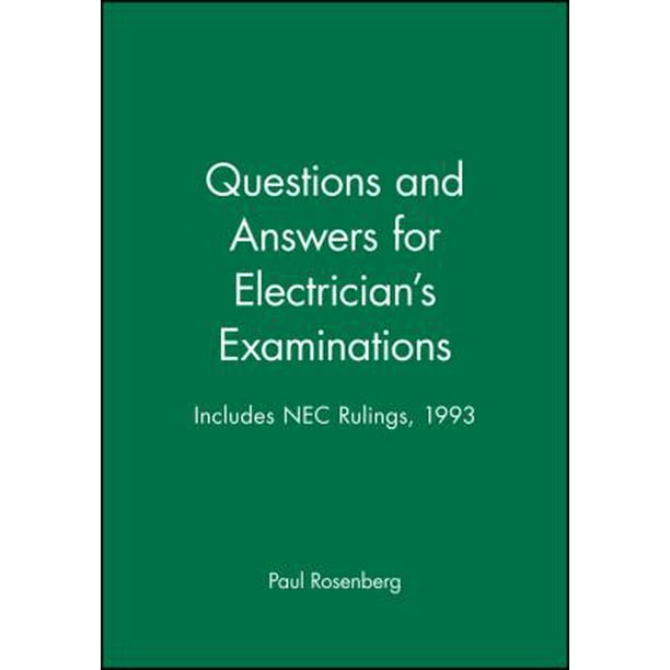 Questions and Answers for Electrician's Examinations Includes NEC