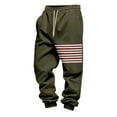 thumbnail image 6 of DPTALR Men's Solid Color Athletic Work Pants Loose Fit,Elastic-Waist Drawstring & Pockets,Sporty Texture,Army Green,Size XXL, 6 of 9