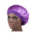 thumbnail image 4 of Satin Sleep Bonnet for Women, Wide Elastic Band Soft Night Sleeping Cap, Silk-Like Hair Bonnet for Curly Natural Braided Hair Overnight Protection, 4 of 4