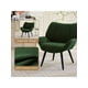thumbnail image 4 of Mid-century accent chair: comfy corduroy fabric sofa armchair para sala de estar, dormitorio, y oficina study, moderno vintage reading chair con arms y metal legs, 4 of 7