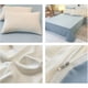 thumbnail image 4 of Juego de cama de 4 piezas de algodón lavado, color blanco lechoso, 180x220 cm. Sábanas suaves y transpirables para mayor comodidad en dormitorios Rkxzt, 4 of 6