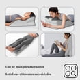 thumbnail image 4 of Almohada Multifuncional para Dormir Boca Abajo con Almohadilla Incluida, 60x36x22 cm - Soporte Ergonómico para Cuello, Espalda y Piernas, Ideal para Dormir, Leer o Descansar en Cama Sofá, 4 of 7