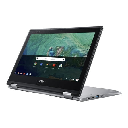 Acer - Spin 11 2-in-1 11.6" Touch-Screen Chromebook - Intel Celeron - 4GB Memory - 32GB eMMC Flash Memory - Sparkly Silver