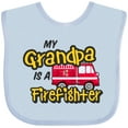 thumbnail image 3 of Inktastic My Grandpa is a Firefighter with Fire Truck Boys or Girls Baby Bib, 3 of 4