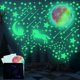 thumbnail image 4 of Pegatinas Que Brillan En La Oscuridad, Pegatinas De Pared Luminosas Diy, Pegatinas De Pared De Estrellas Y Luna Desmontables, Pegatinas Fluorescentes De Unicornio Impermeables De Pvc Muyoka Hogar, 4 of 6