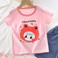 thumbnail image 3 of Faraee Toddler Baby Girl Summer Clothes Short Sleeves T-Shirt Tee Tops Shorts Cute Outfits Set Rabbit Print 2 Piece Clothing Set (5-6T,Pink), 3 of 5