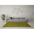 thumbnail image 3 of Ahgly Company Indoor Square Oriental Green Industrial Area Rugs, 4' Square, 3 of 4