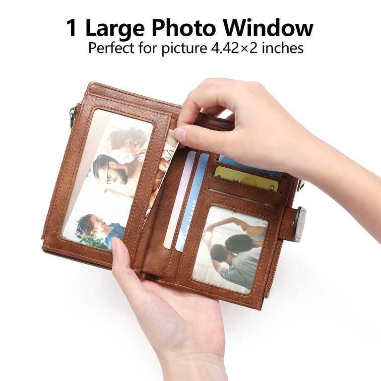 GOIACII Women's RFID Wallet, Leather Card Holder photo 3