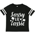 thumbnail image 3 of Inktastic Saint Patrick's Day Sassy Lil' Lassie with Shamrocks Boys or Girls Toddler T-Shirt, 3 of 5