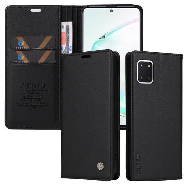 Funda para Samsung Galaxy Note 10 Lite Estuche de Cuero PU Tipo Cartera con Ranuras para Tarjetas y Cierre Magnético