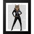 thumbnail image 2 of Fab Funky 12x14 Black Modern Framed Museum Art Print Titled - Catwoman, 2 of 5