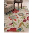 thumbnail image 5 of EORC Ivory Hand-Tufted Wool Transitional Spring Garden Rug, 6' Round, 5 of 5