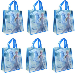 Henoyso 36 Pcs Snowflake Gift Bags for Frozen Party Favors Winter Gift Bags  with Handles Candy Treat Goodie Bags for Birthday Christmas Wedding Party