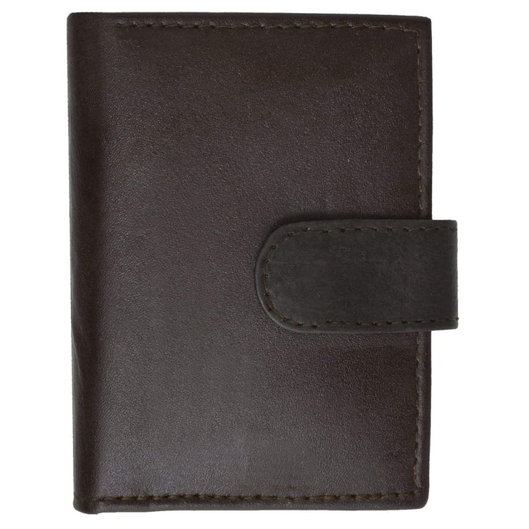 Men's Hand Stiched Brown Leather Snap Wallet - Bifold Money Clip - Map –  Sewlutionsbyamo Leather Accessories