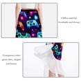thumbnail image 2 of Game Controller Stylish Chiffon Summer Beach Dress - Women's Fashionable Polyester Strap Sun Dress, 2 of 6