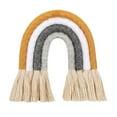 thumbnail image 2 of Iris Macrame Iris Colgante de pared Boho Tapiz de SM SunniMix tapiz de arco iris de macramé, 2 of 8