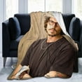 thumbnail image 2 of Blanket Johnny Depp Soft and Comfortable Warm Fleece Throw Blankets Yoga Blankets Beach Blanket Picnic Blankets Gift for Dorm Room Office Decor Sofa Bed Camping Travel All Season, 2 of 6