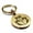Gold, variant on Stainless Steel Viking Battle Axe Round Medallion Keychain Circle Ring