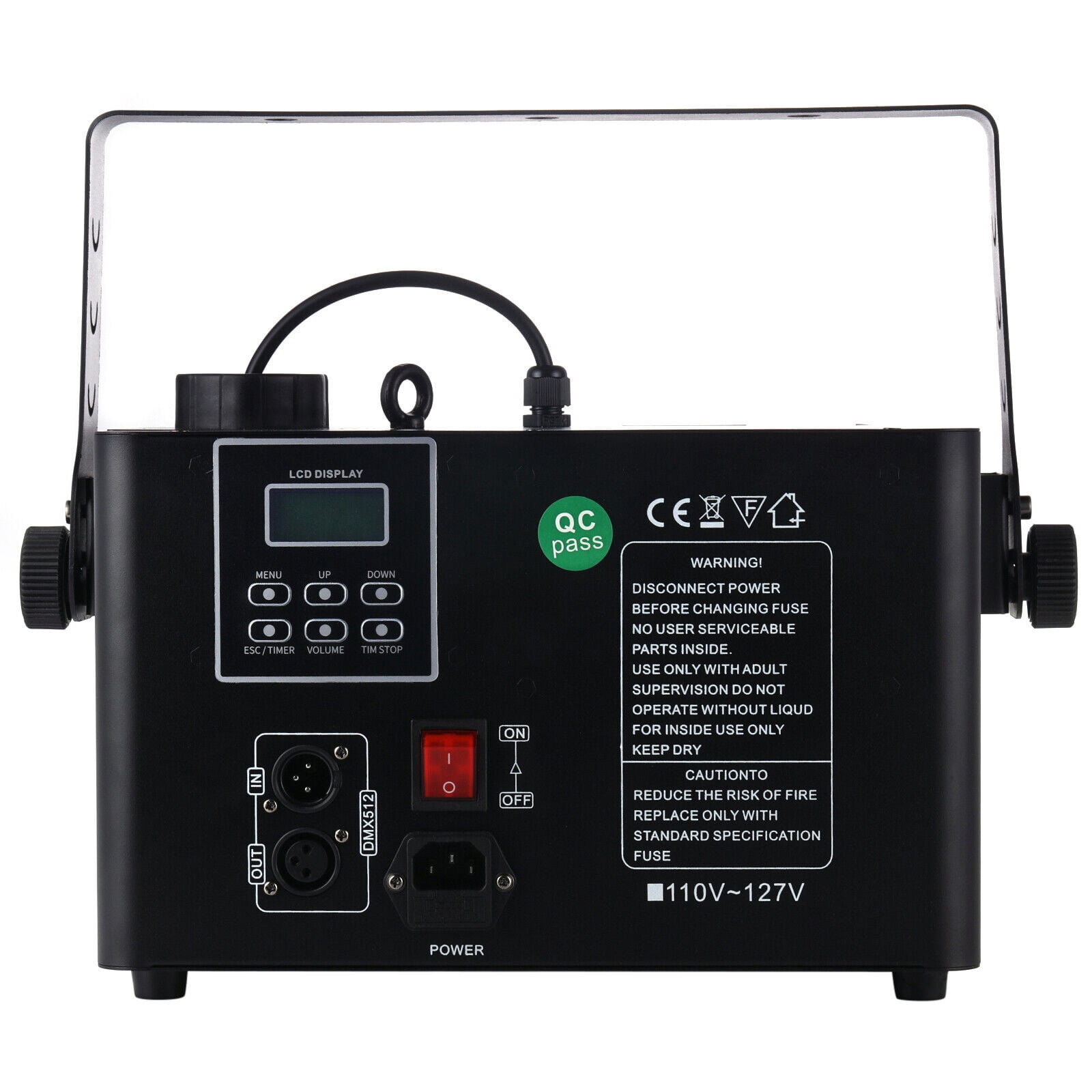 Fog Machine, 1500W Low Profile Haze Machine Stage Hazer Smoke Theater DMX/Manual/Remote