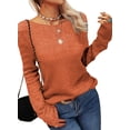 thumbnail image 3 of Langwyqu Fashion Women Autumn Winter Long Sleeve Knit Sweater Female Pullovers, 3 of 4