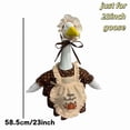 thumbnail image 3 of Thanksgiving Pilgrim Porch Goose Outfit for 23 Inch Cement Lawn Goose Statue, Fall Porch Goose Outfit, 3 of 5