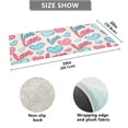 thumbnail image 3 of Haosy Blue Red Love Heart Bathroom Rugs Non Slip Absorbent Soft Plush Quick Dry Bath Mat, 39"x20", 3 of 8
