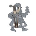 thumbnail image 4 of Inteprter Cubiertos de Navidad, 4 Uds., bolsa, tenedor, soporte para cuchara de interior, tela, vajilla, bolsas, organizador de de cocina, Kits de decoración para fiestas Gris claro Inteprter HA069000-03, 4 of 6