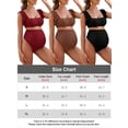 thumbnail image 5 of BadPiggies Maternity Swimsuit Two Piece Square Neck Padded Bathing Suit Pregnancy Swimwear Beach Wear (M, Coffee), 5 of 8