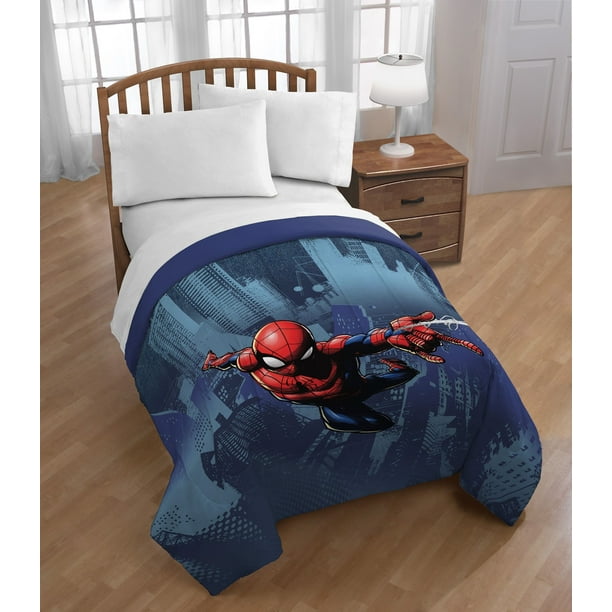 Spiderman Twin Full Reversible Cooling, Spiderman Bed In A Bag Twin