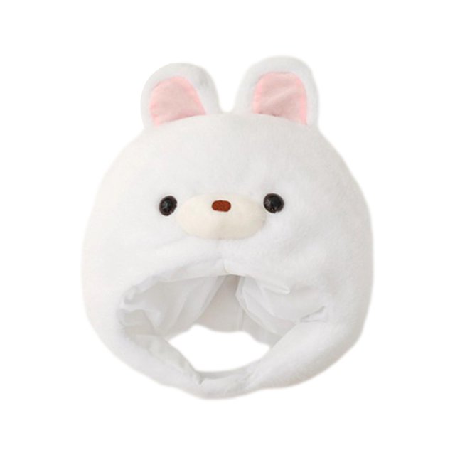 Lindo sombrero de conejo Orejas de conejo accesorios para fotos vestir ropa sombreros adultos sombreros Blanco Yuyangstore Sombrero de peluche de conejo