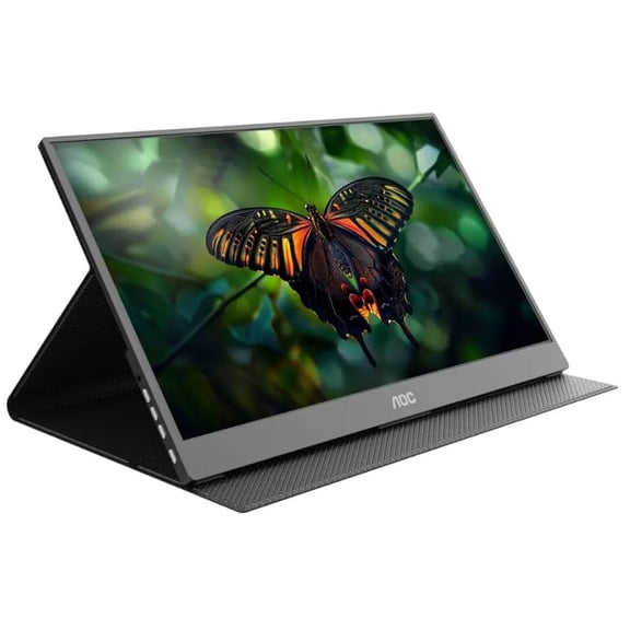 Restored AOC 16T15 16" Class Full HD Portable LCD Monitor – 16:9 – 15.6" Viewable – IPS Technology – 1920 x 1080 – 5 ms – Built-in Speakers (Refurbished)
