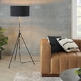 thumbnail image 3 of Nourison 69" Black Floor Lamp, Contemporary, Transitional, Bedroom, Living Room, Office, with Adjustable Height, 3 of 8