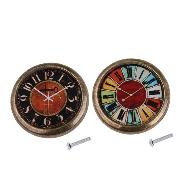 2pcs del reloj del v puerta del armario de cajones tiradores armario Perilla de 35 mm