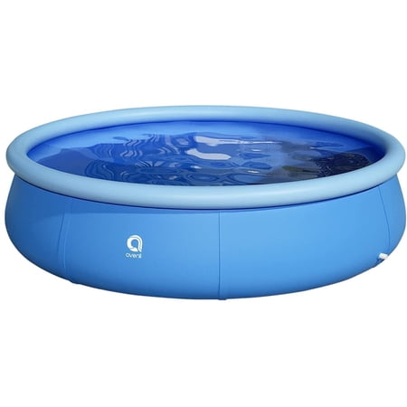 SUGIFT 12ft X 30in Inflatable Above Ground Swimming Pool with Pump  Blue