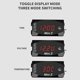 thumbnail image 4 of Reloj digital para motocicleta 3 en 1, termómetro, voltímetro digital, soporte para manillar, IP67, resistente al agua, reloj para motocicleta con pantalla grande, 12 V/24 V (áspero) brillar Electrónica, 4 of 5