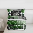 thumbnail image 4 of Tractor Bedding Set Twin Size Equipment Trucks Comforter Set Farmhouse Harvester Down Comforter Car Bedroom Decor Green Vehicle Quilt Set Plaid Comforter with 1 Pillowcase, Grey, 4 of 7