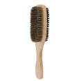 thumbnail image 2 of Dual Sides Detangling Cleaning Styling Brush with Wood Handle 23.5x6x4.5cm, 2 of 8